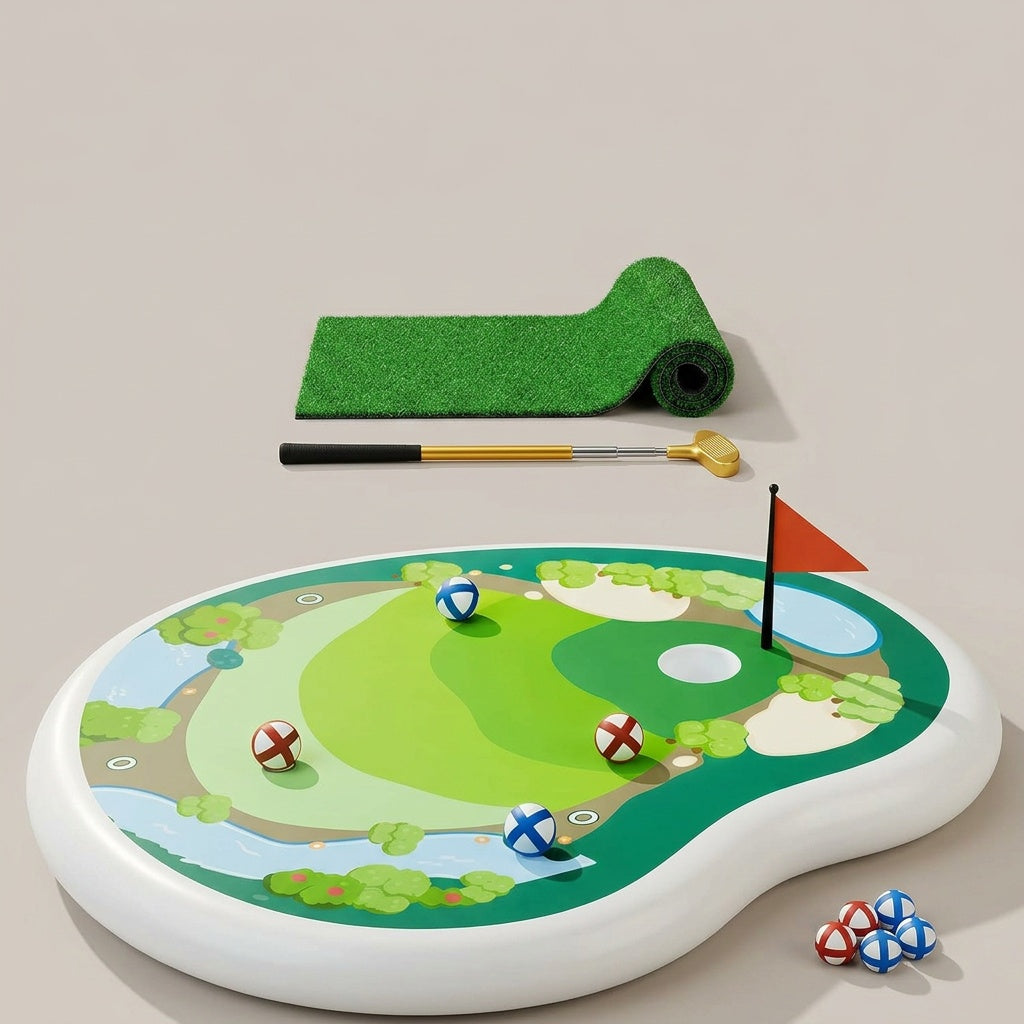 Inflatable Pool Golf Game for Water Fun