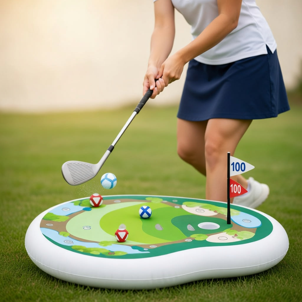 Inflatable Pool Golf Game for Water Fun