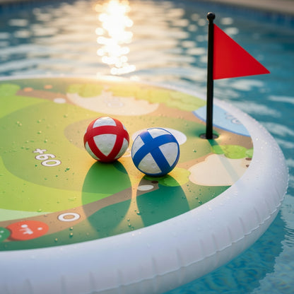 Inflatable Pool Golf Game for Water Fun